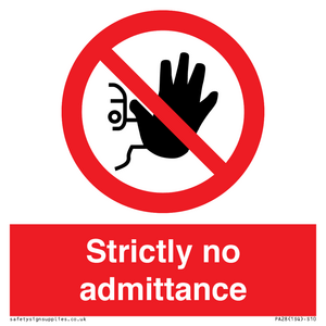 strictly no admittance